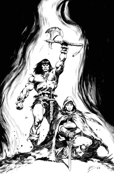 Conan Barbarian #2 Cover G 10 Copy Variant Edition Torre Black & White Inks Virgin