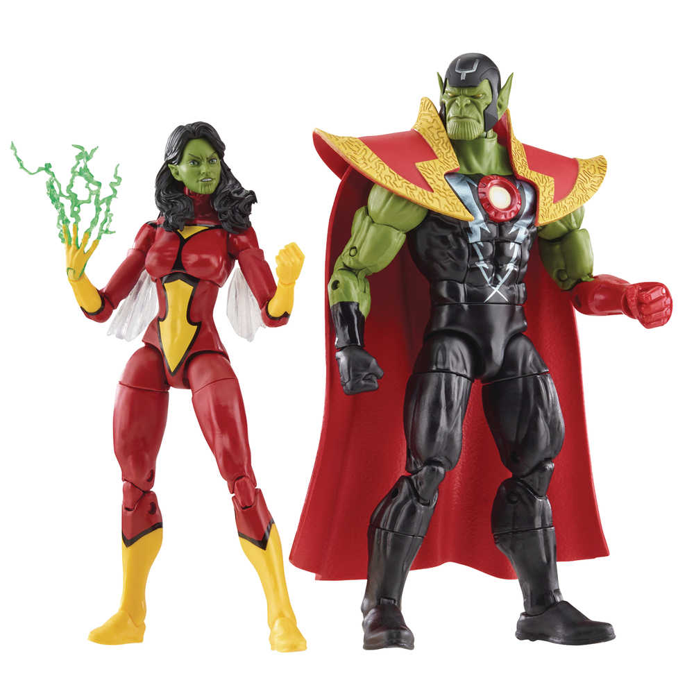 The Avengers 60th Anniversary Marvel Legends Skrull Queen and Super Skrull Two-Pack