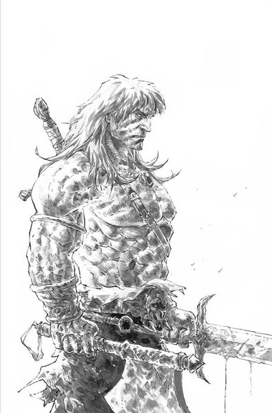 Conan Barbarian #2 Foc Quah Black & White Ink Virgin (Mature)