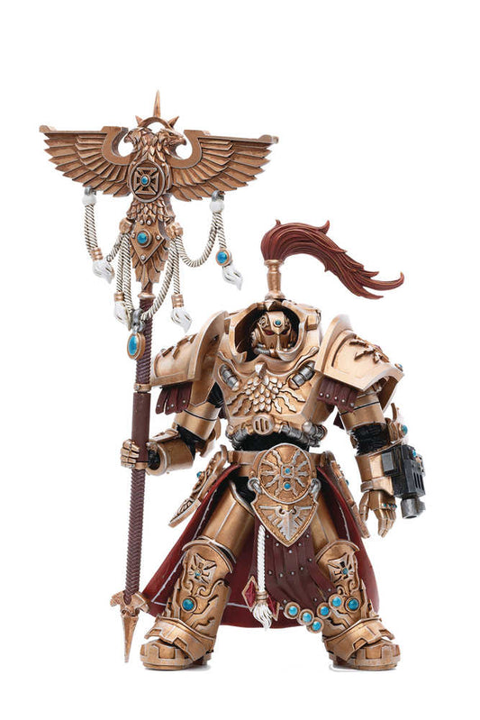 Joytoy Warhammer 40k Adeptus Custodes Vexilus  Praetor Phelam 1/18 Action Figure