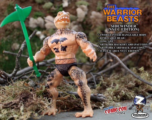 WARRIOR BEASTS WAVE 2 SIDEWINDER ACTION FIGURE