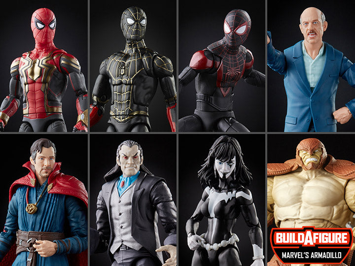 Spider-Man Marvel Legends Wave 13 Set of 7 Figures (Marvel's Armadillo BAF)