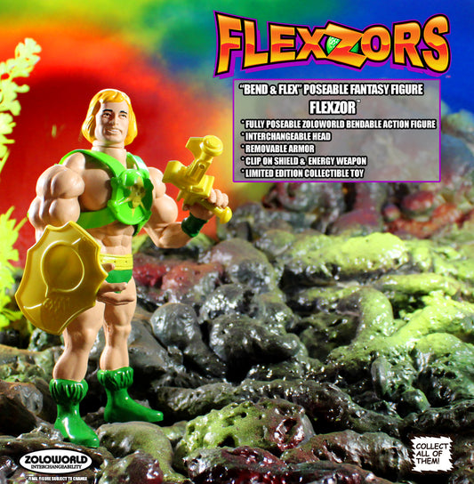 FLEXZOR CHAMPION OF THE GAMES ACTION FIGURE MOC