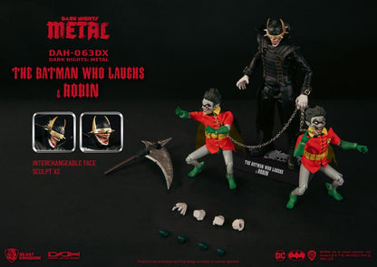Dark Nights: Metal Dynamic 8ction Heroes DAH-63DX The Batman Who Laughs and Robins Deluxe PX Previews Exclusive Figure Set