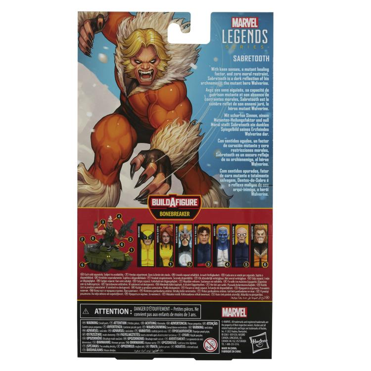 X-Men Marvel Legends Sabretooth (Bonebreaker BAF)