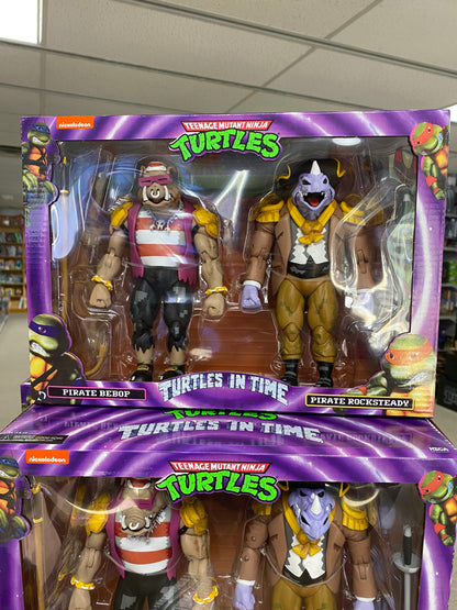 TURTLES IN TIME PIRATE BEBOP & ROCKSTEADY 7IN AF 2PK