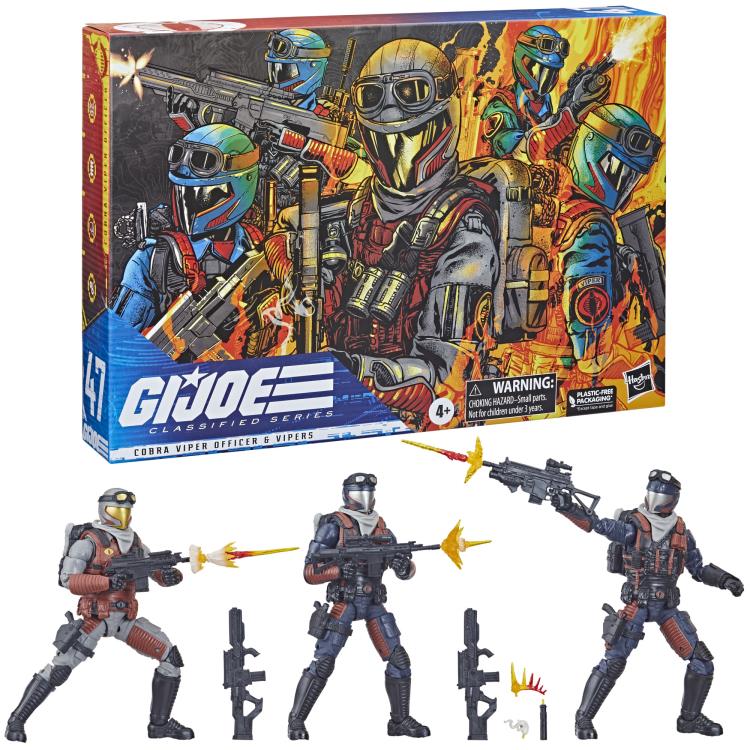 G.I. Joe Classified Series Cobra Viper Officer & Vipers Troop Builder 3 Pack