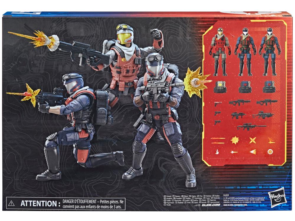 G.I. Joe Classified Series Cobra Viper Officer & Vipers Troop Builder 3 Pack