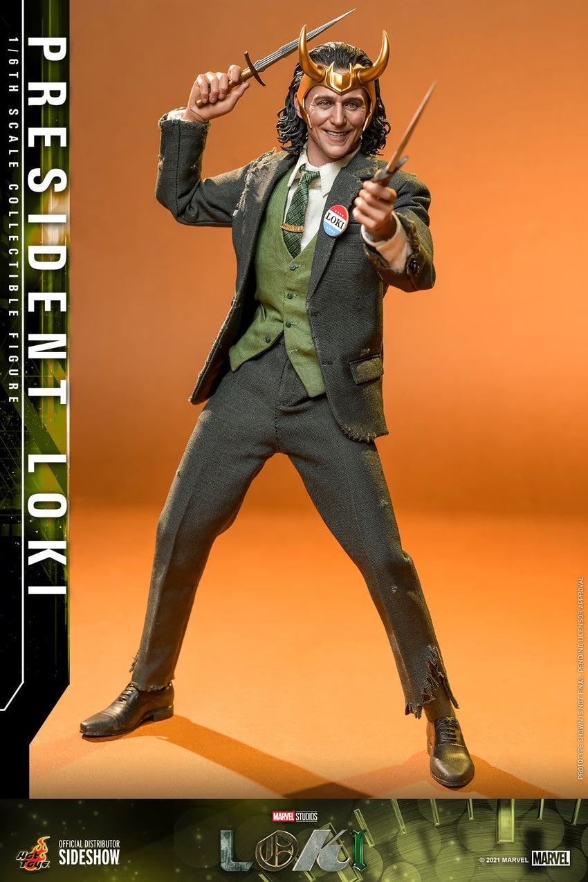 PRESIDENT LOKI Sixth Scale Figure by Hot Toys