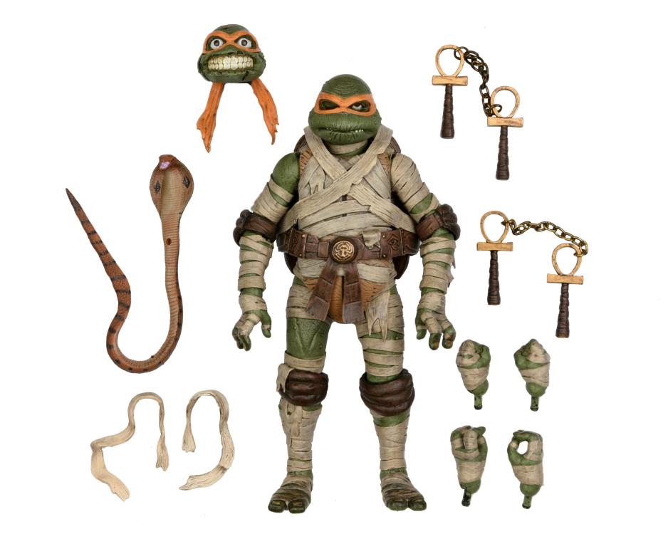 Universal Monsters x Teenage Mutant Ninja Turtles Ultimate Michelangelo as The Mummy