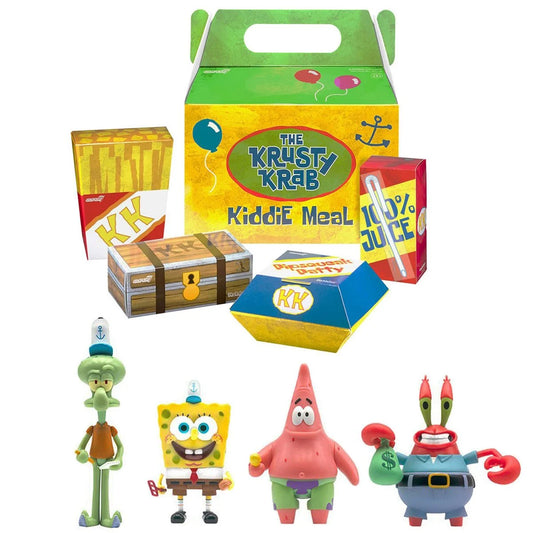 SpongeBob SquarePants Krusty Krab Meal ReAction 4pack