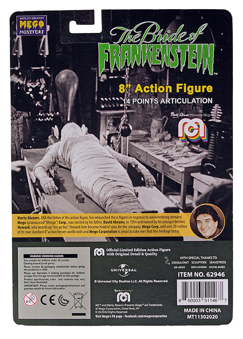 Universal Monsters Bride of Frankenstein 8" Mego Figure