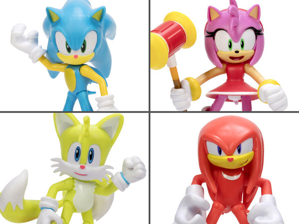 Sonic The Hedgehog 30th Anniversary Wave 6 4" Set of 4 Figures