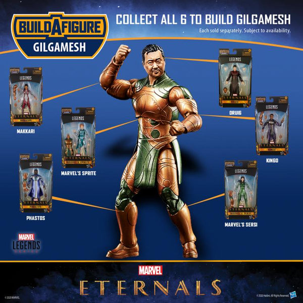 Eternals Marvel Legends Wave 1 Set of 7 Figures (Gilgamesh BAF)