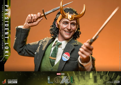 PRESIDENT LOKI Sixth Scale Figure by Hot Toys