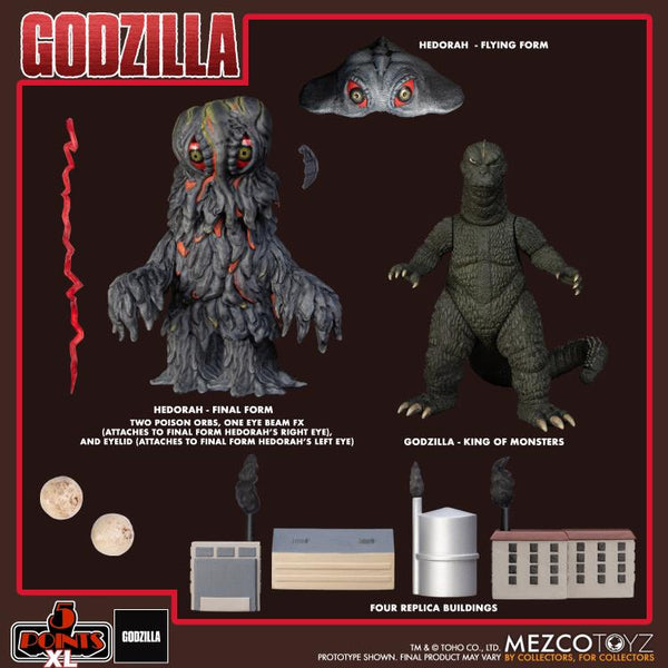 Godzilla vs Hedorah 5 Points XL Godzilla & Hedorah (Final & Flying Forms) Figure Boxed Set