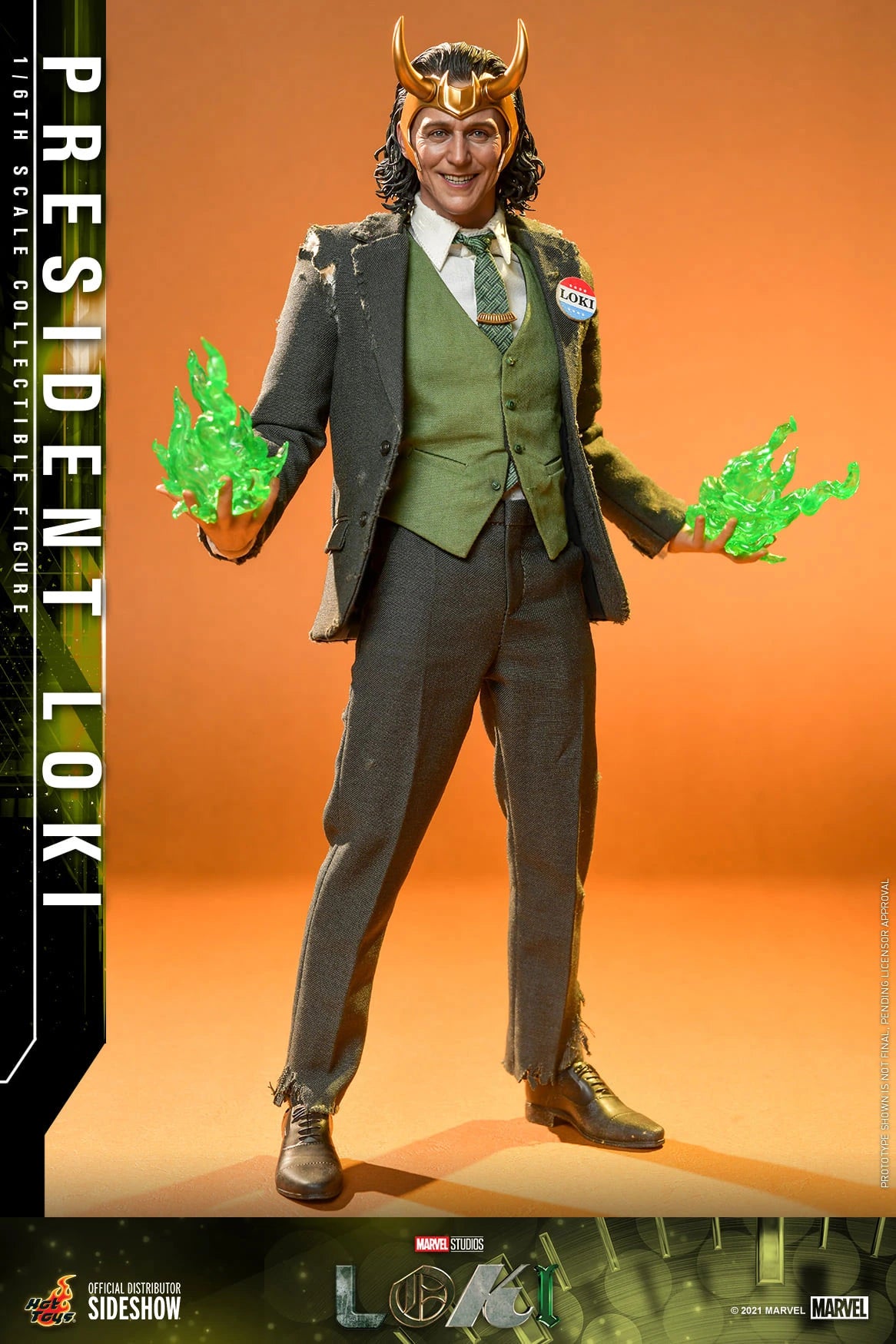 PRESIDENT LOKI Sixth Scale Figure by Hot Toys