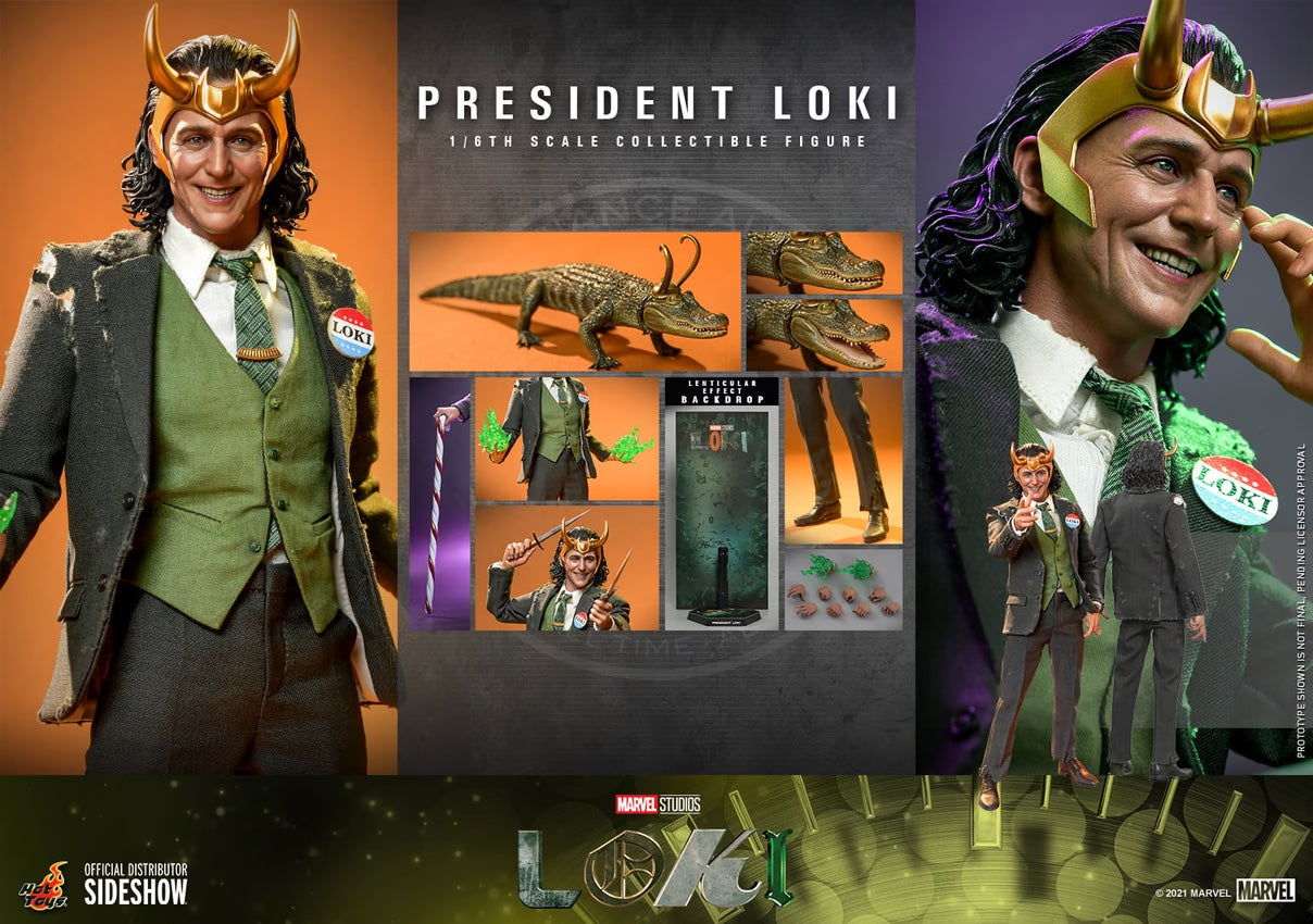 PRESIDENT LOKI Sixth Scale Figure by Hot Toys