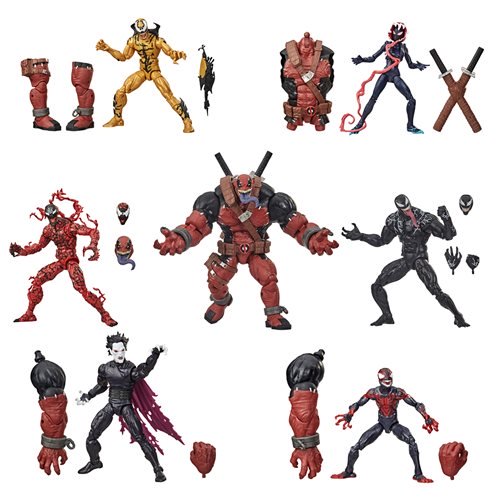Venom Marvel Legends Wave 2 Set of 6 Figures (Venompool BAF)