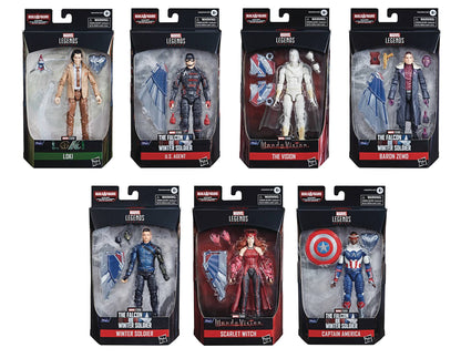 MARVEL DISNEY PLUS LEGENDS 6IN  (SET OF 7)