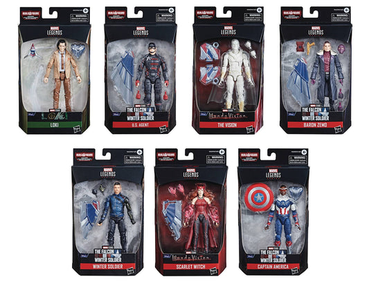 MARVEL DISNEY PLUS LEGENDS 6IN  (SET OF 7)
