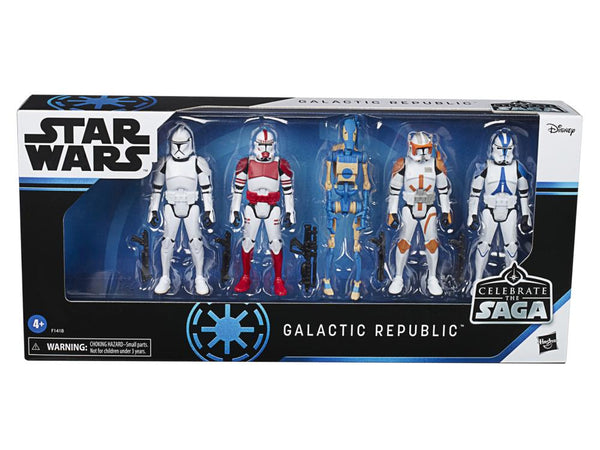 Star Wars Celebrate the Saga Galactic Republic 3.75" Pack of 5 Figures