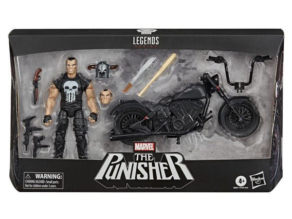 Marvel Legends Series 6-inch The Punisher Action Figure with Motorcycle