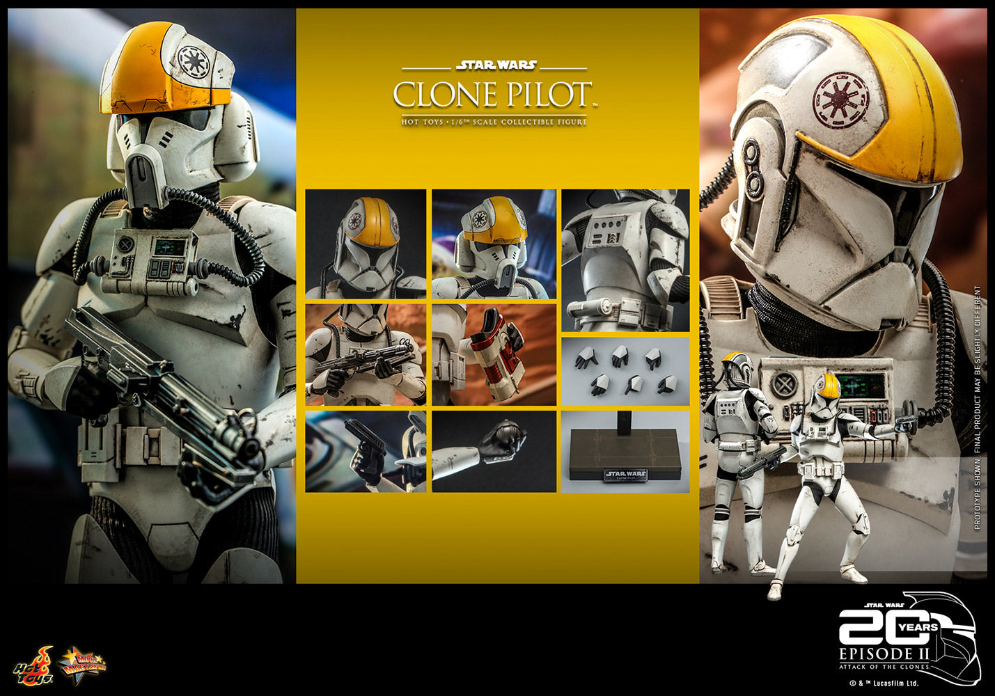 Clone Pilot Sixth Scale Figure by Hot Toys