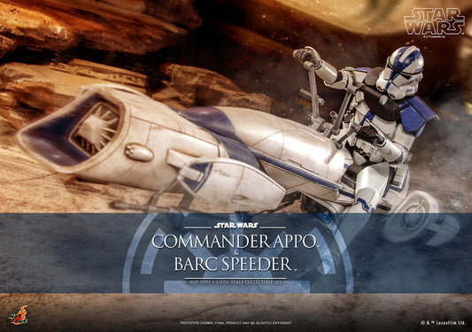 Commander Appo & BARC Speeder Sixth Scale Figure Set by Hot Toys