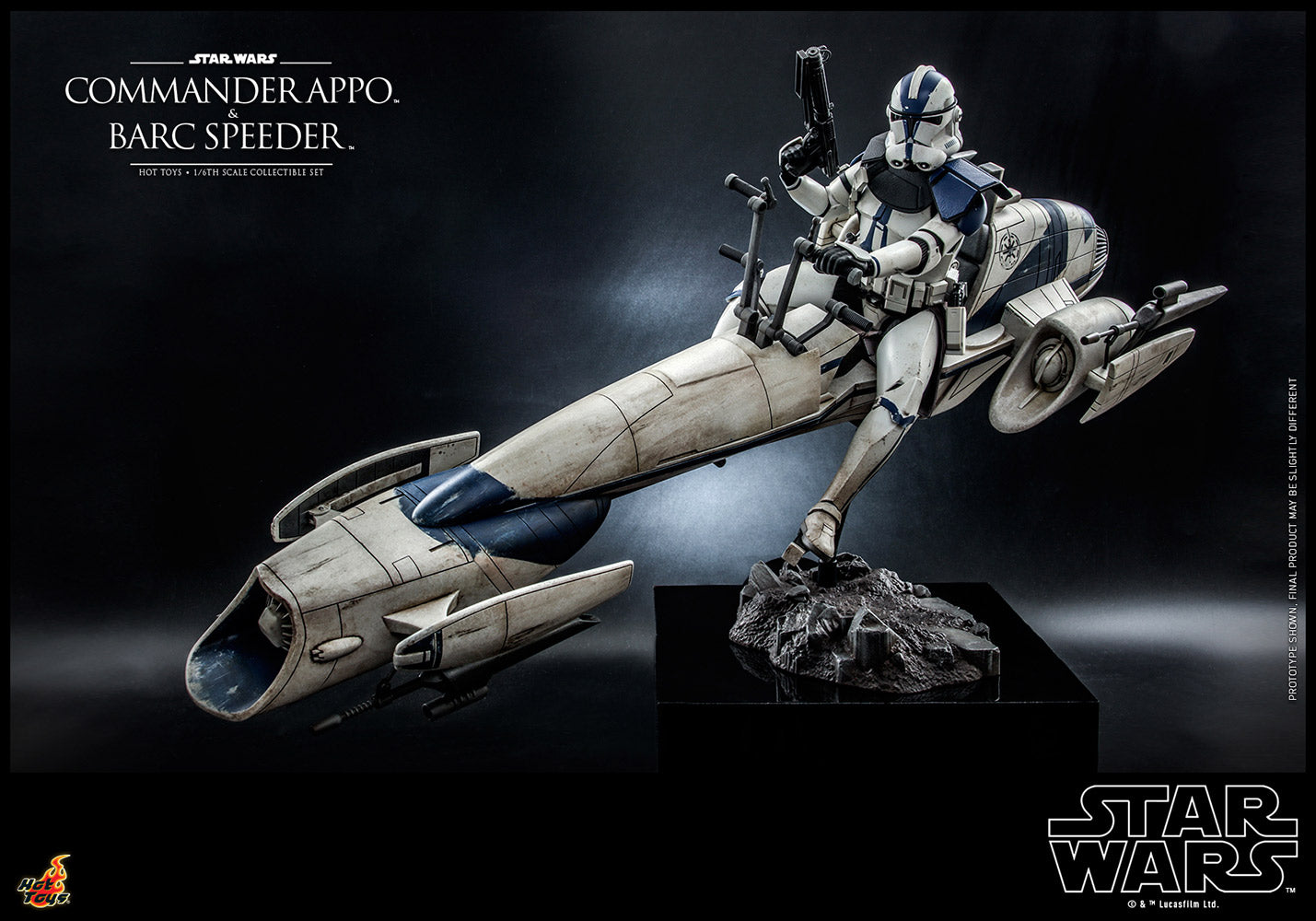 Commander Appo & BARC Speeder Sixth Scale Figure Set by Hot Toys