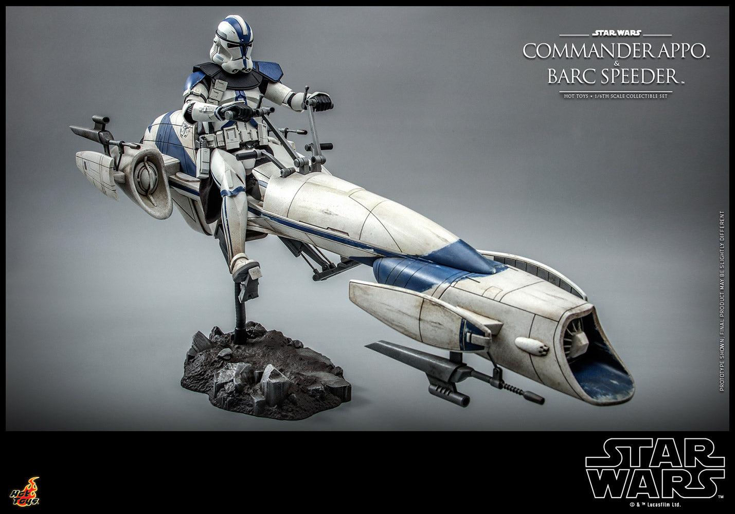 Commander Appo & BARC Speeder Sixth Scale Figure Set by Hot Toys
