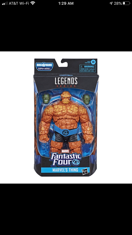Marvel Legends Fantastic Four The Thing BAF Super Skrull Action Figure