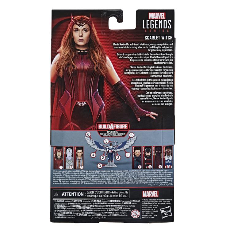 WandaVision Marvel Legends Scarlet Witch (Captain America Flight Gear BAF)