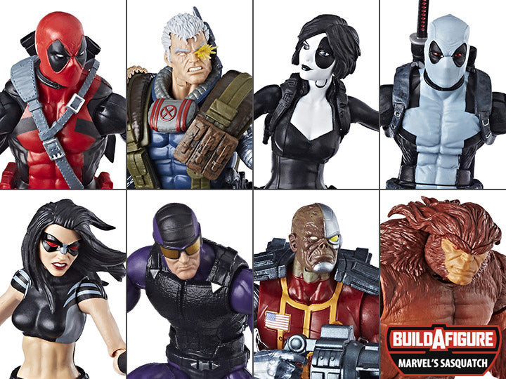 Deadpool Marvel Legends Wave 1 Set of 7 Figures (Sasquatch BAF)