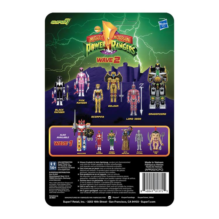 Mighty Morphin Power Rangers ReAction Goldar Figure
