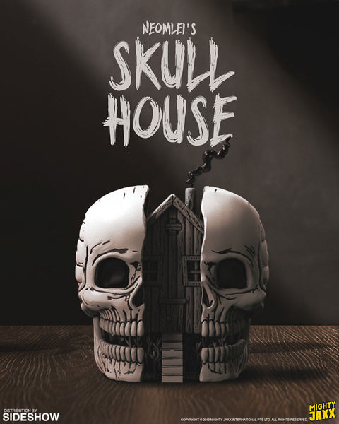 Skull House Polystone Statue by Mighty Jaxx
