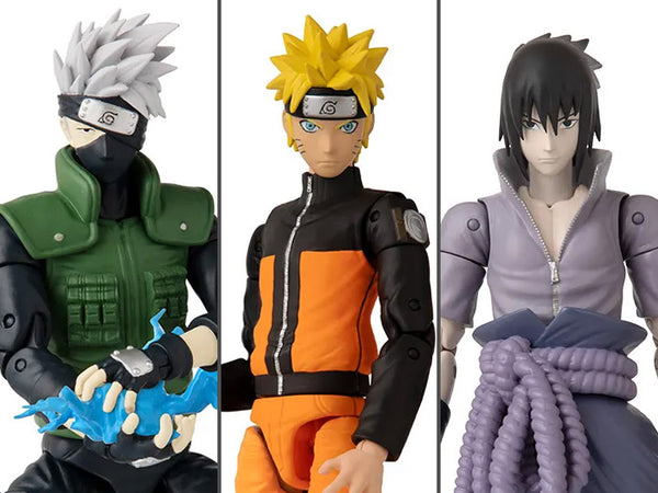 Naruto Anime Heroes Wave 1 Set of 3 Figures