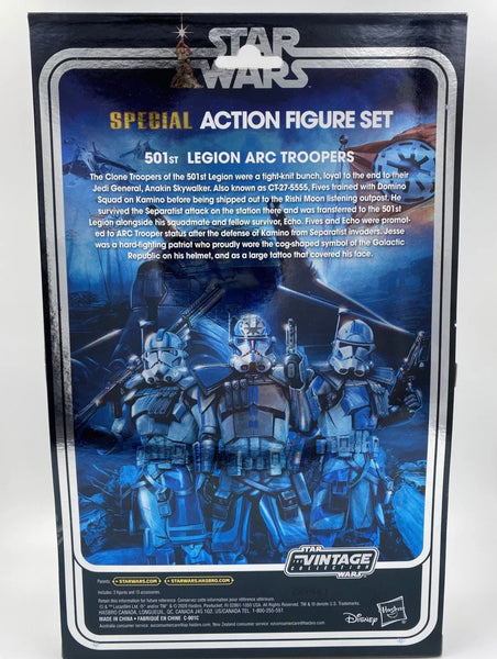 Star Wars Vintage Collection 501st Legion Arc Troopers - 3 Piece SDCC Exclusive