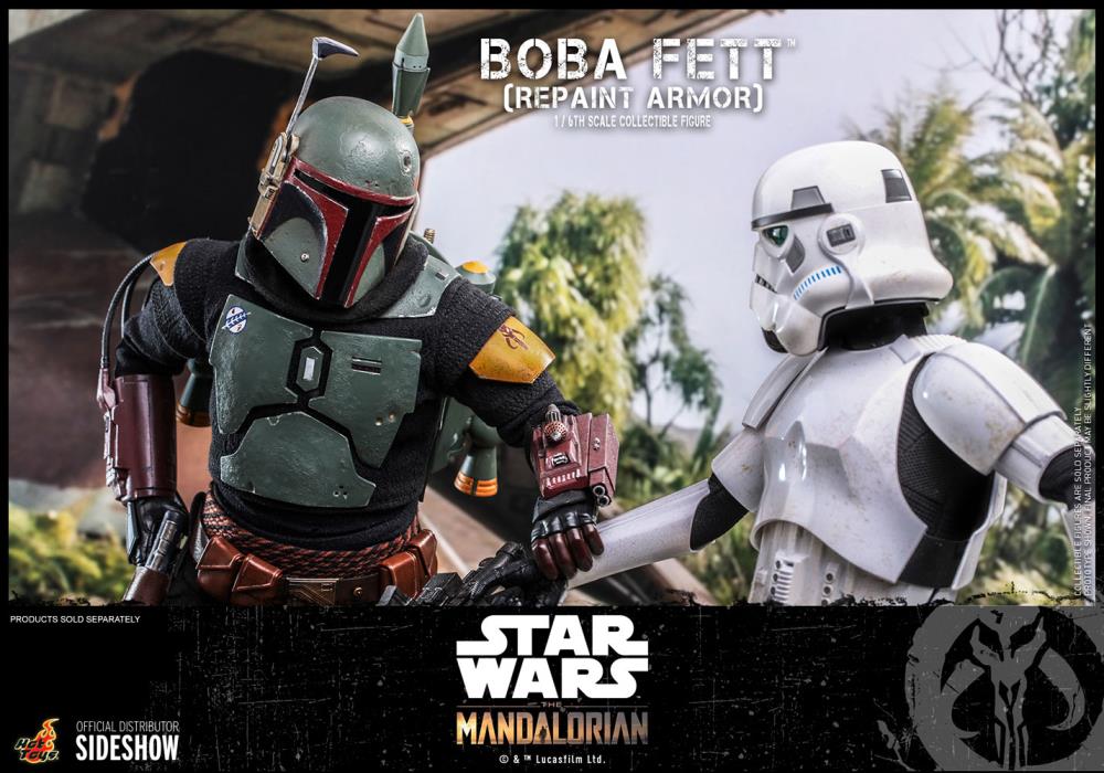 Boba Fett (Repaint Armor) Sixth Scale Figure by Hot Toys The Mandalorian - Television Masterpiece Series