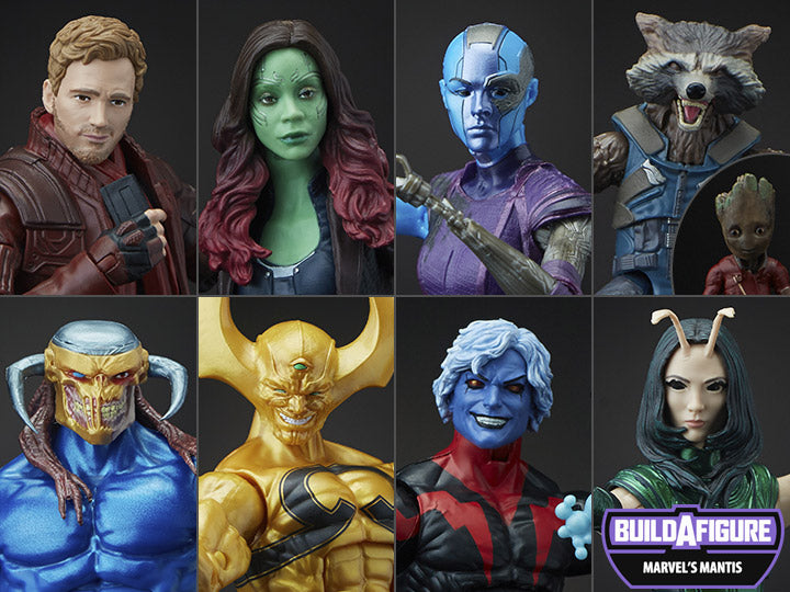 Guardians of the Galaxy Vol. 2 Marvel Legends Wave 2 Set of 7 Figures (Mantis BAF)