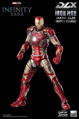 DLX Iron Man Mark 43 (Battle Damage) Collectible Figure by Threezero