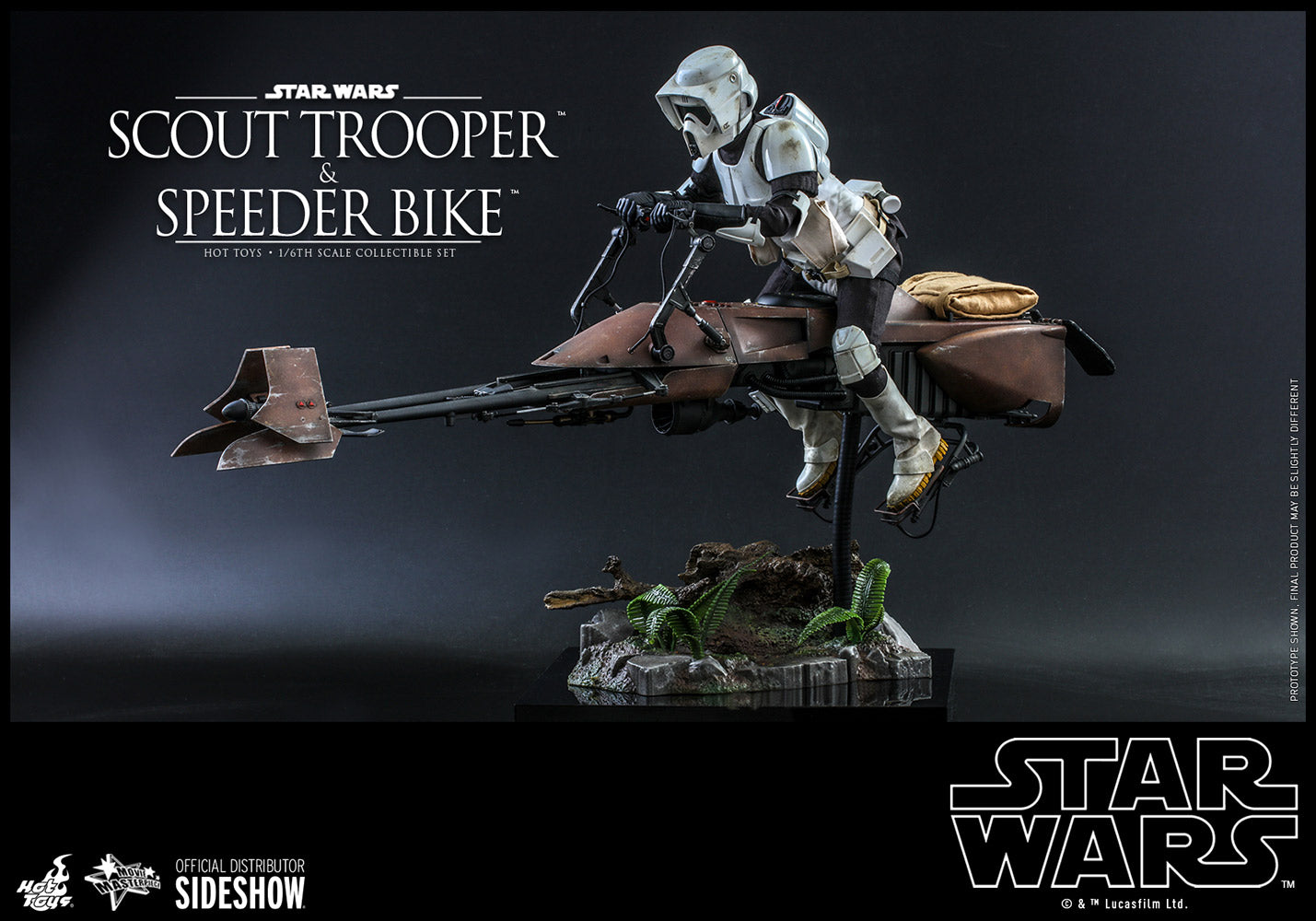 Scout Trooper™ and Speeder Bike™ Sixth Scale Figure Set by Hot Toys