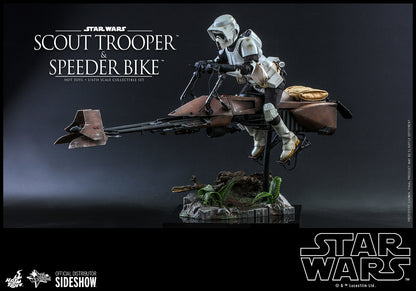 Scout Trooper™ and Speeder Bike™ Sixth Scale Figure Set by Hot Toys