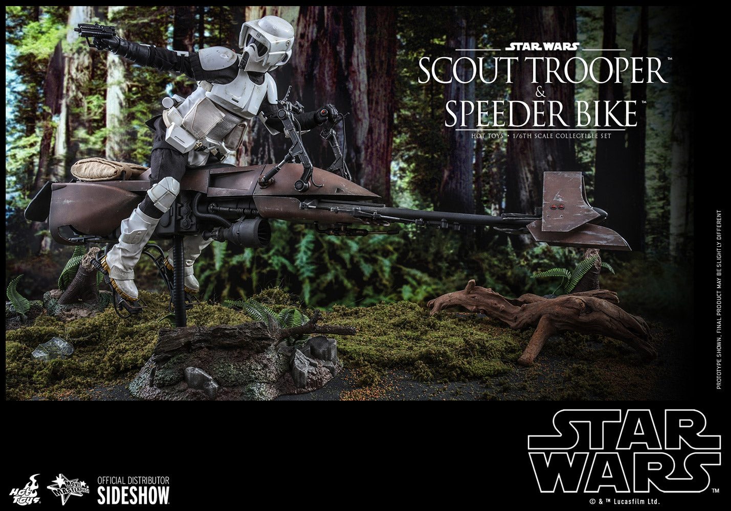 Scout Trooper™ and Speeder Bike™ Sixth Scale Figure Set by Hot Toys