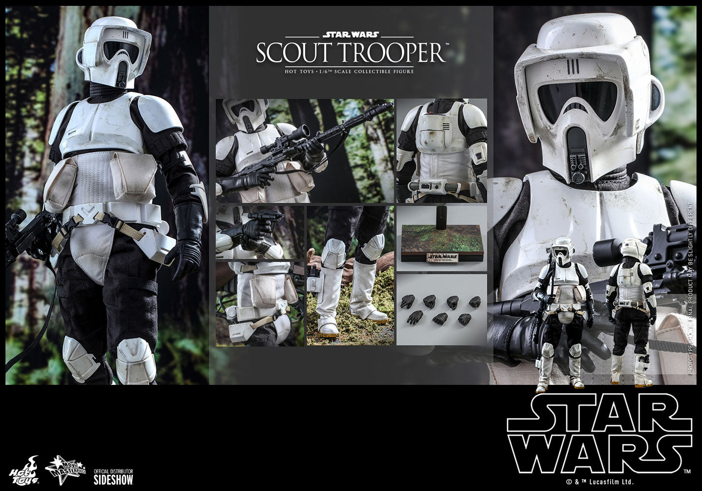 Scout Trooper™ Sixth Scale Figure by Hot Toys