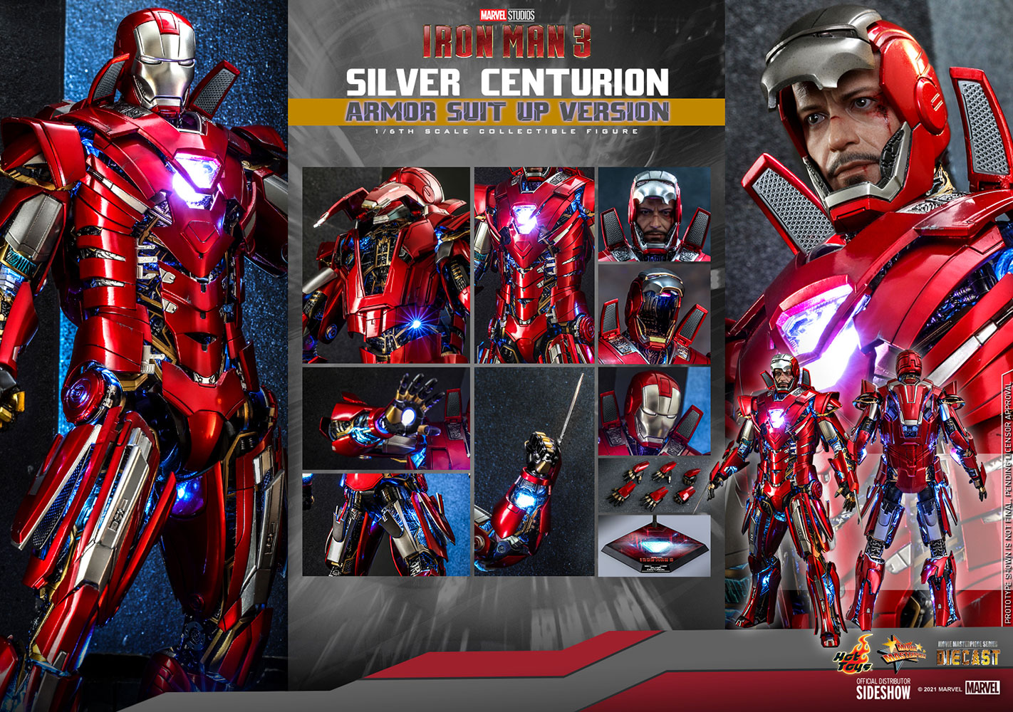 Silver Centurion (Armor Suit Up Version) Sixth Scale Figure by Hot Toys