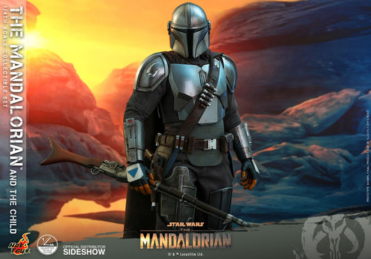 Mandalorian and The Child Quarter Scale Collectible Set - Star Wars - The Mandalorian (Hot Toys)