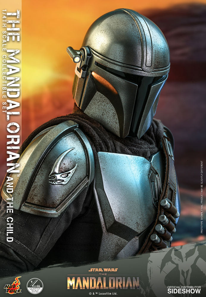 Mandalorian and The Child Quarter Scale Collectible Set - Star Wars - The Mandalorian (Hot Toys)
